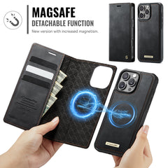 For iPhone 16 Pro Case CASEME C49  Compatible with MagSafe RFID Blocking Detachable Wallet Leather Phone Cover