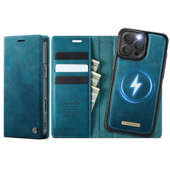 For iPhone 16 Pro Case CASEME C49  Compatible with MagSafe RFID Blocking Detachable Wallet Leather Phone Cover