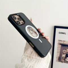 For iPhone 16 Pro Max Magnetic Case 4 Colors NFC DIY Customized Round Screen Smart E-Ink Phone Cover