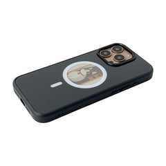 For iPhone 16 Pro Max Magnetic Case 4 Colors NFC DIY Customized Round Screen Smart E-Ink Phone Cover