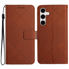 For Samsung Galaxy S25 FE Case Wallet Imprint PU Leather Flip Folio Phone Cover