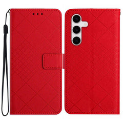 For Samsung Galaxy S25 FE Case Wallet Imprint PU Leather Flip Folio Phone Cover