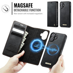For iPhone 16 Case CASEME C49  Compatible with MagSafe RFID Blocking Detachable Wallet Leather Phone Cover