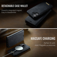 For iPhone 16 Case CASEME C49  Compatible with MagSafe RFID Blocking Detachable Wallet Leather Phone Cover