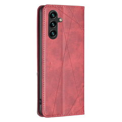 Für Samsung Galaxy S25 FE Hülle Kartenfächer Geometrie Aufdruck Leder Handyhülle 