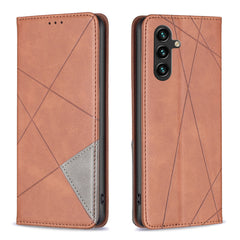 Für Samsung Galaxy S25 FE Hülle Kartenfächer Geometrie Aufdruck Leder Handyhülle 