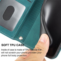 For Samsung Galaxy A17 5G / A26 5G Case Wallet Skin-Touch Leather Imprinted Phone Cover with Wrist Strap