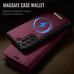 Für Samsung Galaxy S22+ 5G Hülle CASEME C49 Kompatibel mit MagSafe RFID Blocking Abnehmbare Brieftasche Leder Telefonabdeckung 