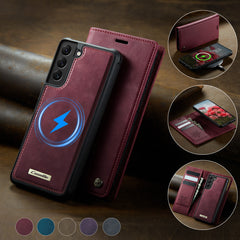 Für Samsung Galaxy S22+ 5G Hülle CASEME C49 Kompatibel mit MagSafe RFID Blocking Abnehmbare Brieftasche Leder Telefonabdeckung 