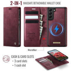 Für Samsung Galaxy S22+ 5G Hülle CASEME C49 Kompatibel mit MagSafe RFID Blocking Abnehmbare Brieftasche Leder Telefonabdeckung 