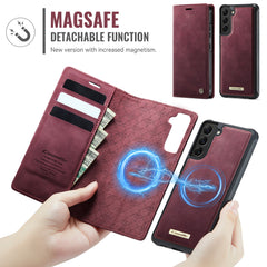Für Samsung Galaxy S22+ 5G Hülle CASEME C49 Kompatibel mit MagSafe RFID Blocking Abnehmbare Brieftasche Leder Telefonabdeckung 