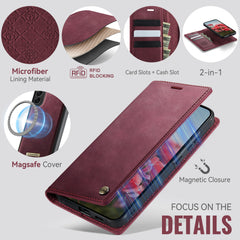 Für Samsung Galaxy S22+ 5G Hülle CASEME C49 Kompatibel mit MagSafe RFID Blocking Abnehmbare Brieftasche Leder Telefonabdeckung 