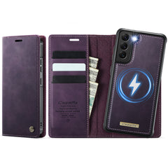 Für Samsung Galaxy S22+ 5G Hülle CASEME C49 Kompatibel mit MagSafe RFID Blocking Abnehmbare Brieftasche Leder Telefonabdeckung 