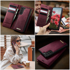 Für Samsung Galaxy S22 5G Hülle CASEME C49 Kompatibel mit MagSafe RFID Blocking Abnehmbare Brieftasche Leder Telefonabdeckung 