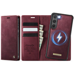 For Samsung Galaxy S23 Case CASEME C49  Compatible with MagSafe RFID Blocking Detachable Wallet Leather Phone Cover