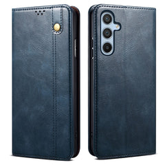 For Samsung Galaxy S25 FE Case Crazy Horse Texture Waxy Leather Wallet Stand Phone Cover