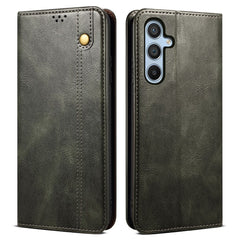 For Samsung Galaxy S25 FE Case Crazy Horse Texture Waxy Leather Wallet Stand Phone Cover