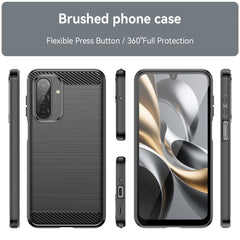 For Samsung Galaxy A17 5G / A26 5G Case Protective Phone Cover Carbon Fiber Texture Brushed