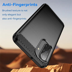 For Samsung Galaxy A17 5G / A26 5G Case Protective Phone Cover Carbon Fiber Texture Brushed