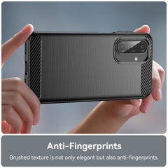 For Samsung Galaxy A17 5G / A26 5G Case Protective Phone Cover Carbon Fiber Texture Brushed
