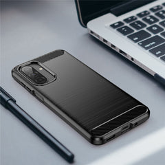 For Samsung Galaxy A17 5G / A26 5G Case Protective Phone Cover Carbon Fiber Texture Brushed