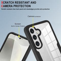 For Samsung Galaxy A36 5G / A56 5G Case Acrylic + TPU Clear Phone Cover with PET Screen Film