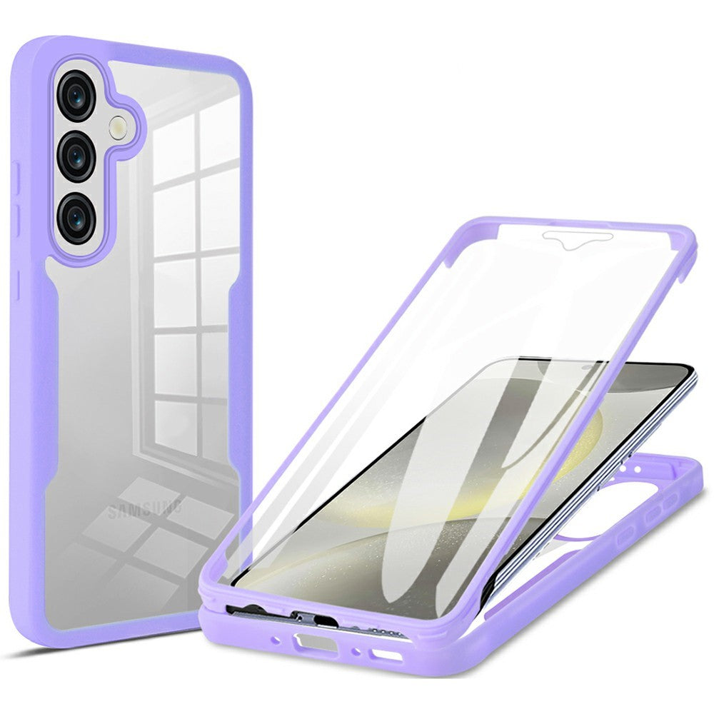 For Samsung Galaxy A36 5G / A56 5G Case Acrylic + TPU Clear Phone Cover with PET Screen Film