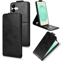 Für Samsung Galaxy S25 FE Stand Case Magnetverschluss Vertikal Flip Leder Telefonabdeckung mit Kartenhalter 