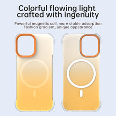 For iPhone 16 Magnetic Case Gradient Design Borderless IMD TPU + PC + PET Phone Cover