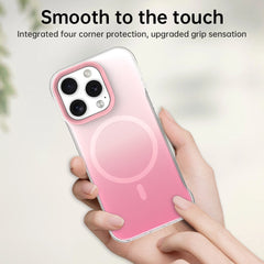 For iPhone 16 Pro Magnetic Case Gradient Design Borderless IMD TPU + PC + PET Phone Cover