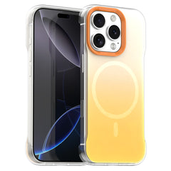 For iPhone 16 Pro Magnetic Case Gradient Design Borderless IMD TPU + PC + PET Phone Cover
