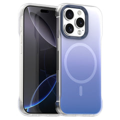 For iPhone 16 Pro Magnetic Case Gradient Design Borderless IMD TPU + PC + PET Phone Cover