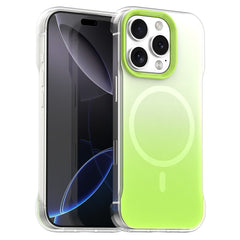 For iPhone 16 Pro Max Magnetic Case Gradient Design Borderless IMD TPU + PC + PET Phone Cover