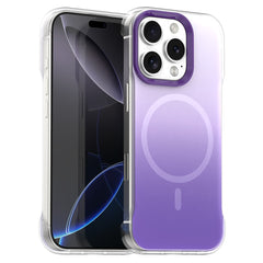 For iPhone 16 Pro Max Magnetic Case Gradient Design Borderless IMD TPU + PC + PET Phone Cover