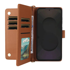 Für Samsung Galaxy S25 FE Hülle mit Schulter-/Handschlaufe Leder Handyhülle Stand Wallet 