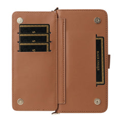 Für Samsung Galaxy S25 FE Hülle mit Schulter-/Handschlaufe Leder Handyhülle Stand Wallet 