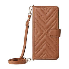 Für Samsung Galaxy S25 FE Hülle mit Schulter-/Handschlaufe Leder Handyhülle Stand Wallet 