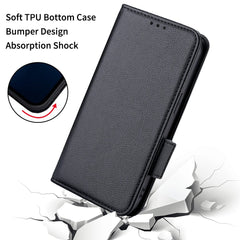 Étui portefeuille en cuir PU texturé pour Samsung Galaxy S25 FE avec dragonne 