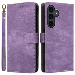For Samsung Galaxy S25 FE Case Wallet RFID Blocking PU Leather Phone Cover Stand with Strap