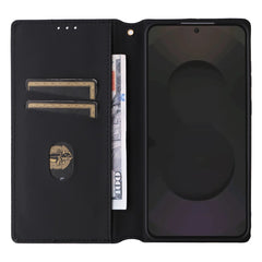 Für Samsung Galaxy S25 FE Hülle Brieftasche Rhombus Aufgedruckte Leder Telefonabdeckung 