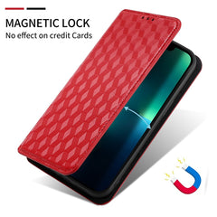 Für Samsung Galaxy S25 FE Hülle Brieftasche Rhombus Aufgedruckte Leder Telefonabdeckung 
