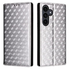 Für Samsung Galaxy S25 FE Hülle Brieftasche Rhombus Aufgedruckte Leder Telefonabdeckung 