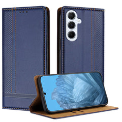 For Samsung Galaxy A17 5G / A26 5G Case L-Shaped Grid Pattern Leather Stand Phone Cover with Card Slots
