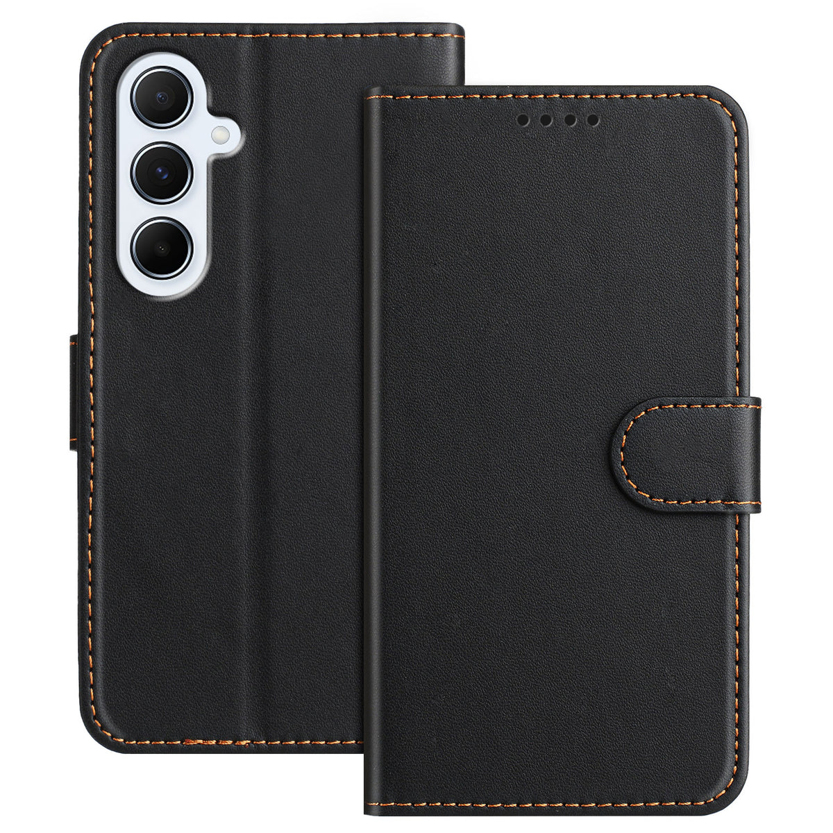 For Samsung Galaxy A17 5G / A17 4G / A26 5G Leather Case Wallet Stand Solid Color Anti Drop Phone Cover