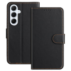 For Samsung Galaxy A17 5G / A26 5G Leather Case Wallet Stand Solid Color Anti Drop Phone Cover