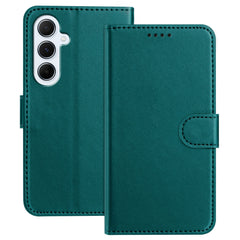 For Samsung Galaxy A17 5G / A26 5G Leather Case Wallet Stand Solid Color Anti Drop Phone Cover