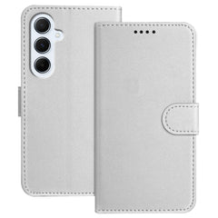 For Samsung Galaxy A17 5G / A26 5G Leather Case Wallet Stand Solid Color Anti Drop Phone Cover