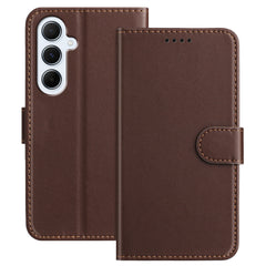 For Samsung Galaxy A17 5G / A26 5G Leather Case Wallet Stand Solid Color Anti Drop Phone Cover