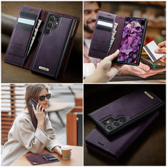 Für Samsung Galaxy S25 Ultra Hülle CASEME C49 Kompatibel mit MagSafe RFID Blocking Abnehmbare Brieftasche Leder Telefonabdeckung 