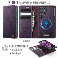 Für Samsung Galaxy S25 Ultra Hülle CASEME C49 Kompatibel mit MagSafe RFID Blocking Abnehmbare Brieftasche Leder Telefonabdeckung 